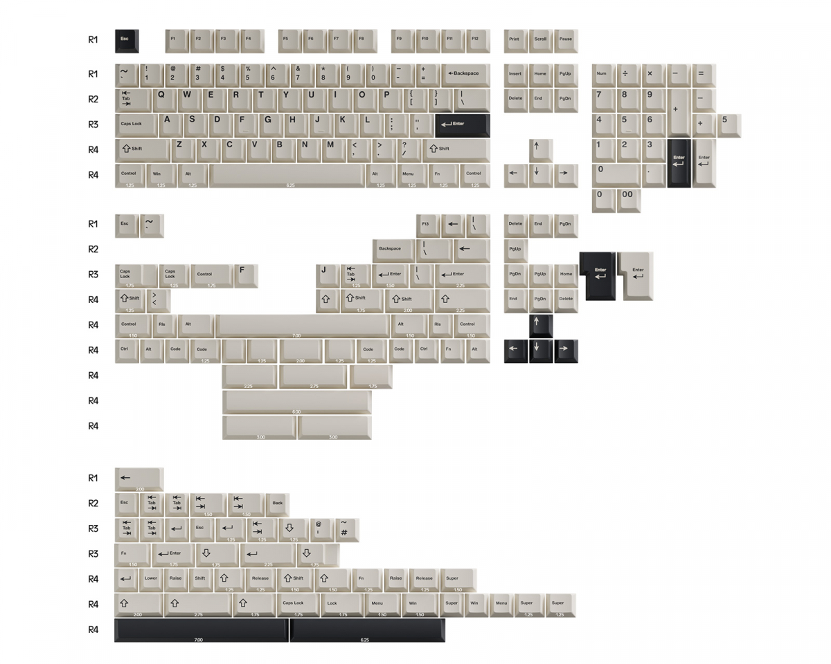 Wuque Studio WS PBT Creamy Charcoal WS-PBT-CREAMY-CHARCOAL