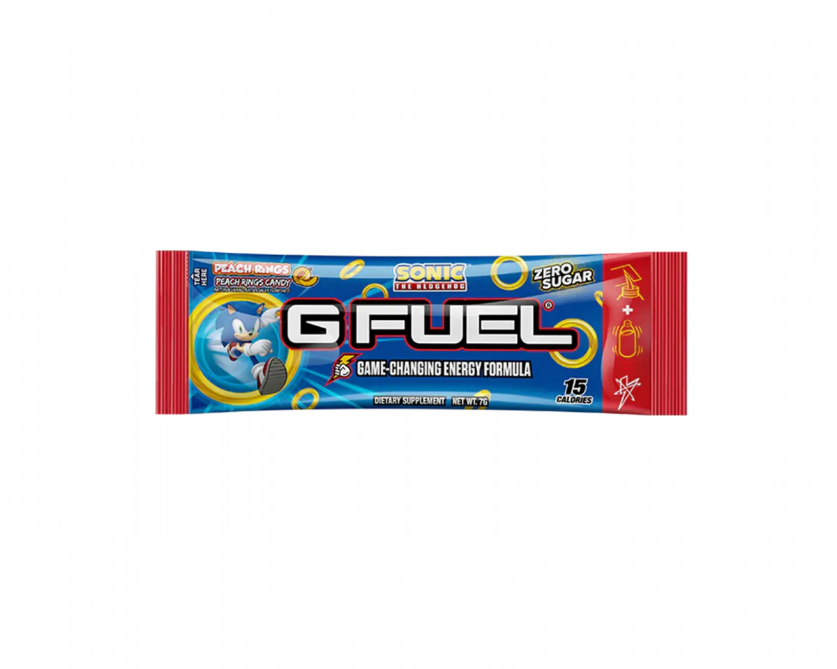 G FUEL Sonic Peach Rings - Single Energy Pack - MaxGaming.gg