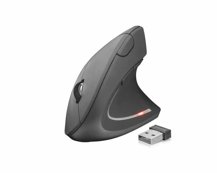 Trust Verto Wireless Ergonomic Mouse - Schwarz