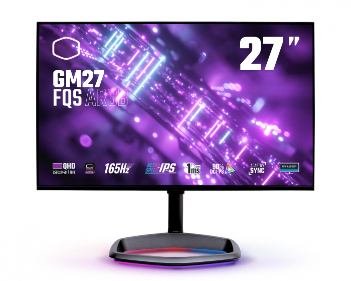 Cooler Master GM27-FQS ARGB 27” QHD IPS 165Hz 1ms Gaming Monitor