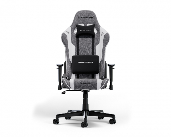 DXRacer PRINCE L Grau & Weiß Stoff