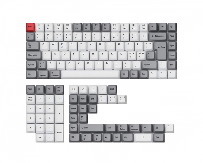 Keychron PBT Keycap set ISO Nordic - Retro