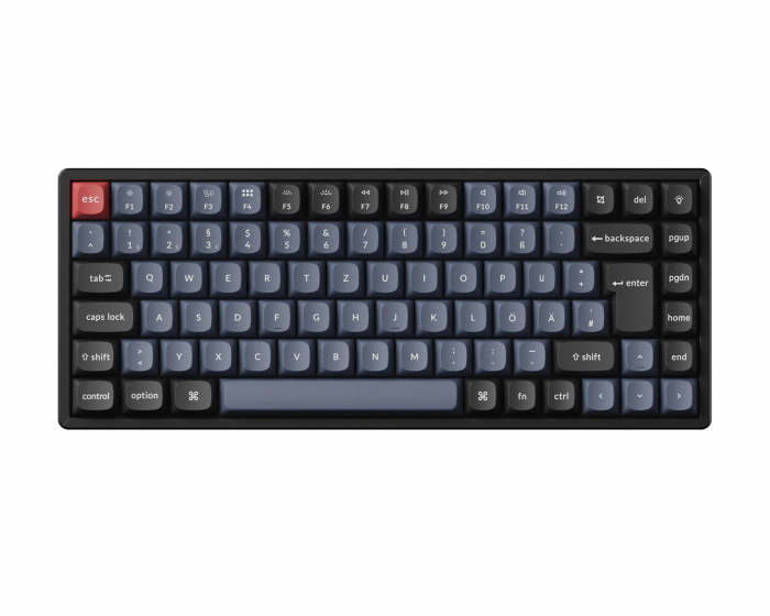 Keychron K2 Pro QMK Hotswap Wireless Mechanische Tastatur [Gateron Red] - ISO-DE
