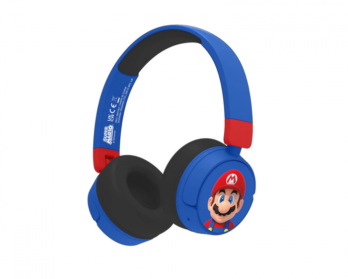 OTL Technologies Super Mario Junior Bluetooth On-Ear Kabellose Kopfhörer - Blau