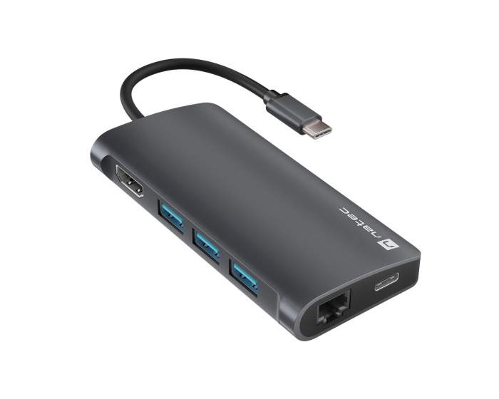 Natec Fowler 2 USB Hub - USB-C Multiport Adapter 8 in 1 (100W) - Dockingstation