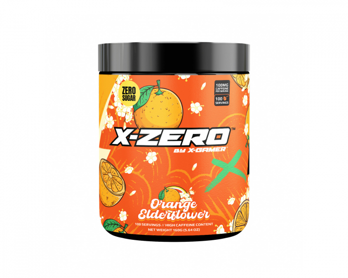 X-Gamer X-Zero Orange Elderflower - 100 Portionen