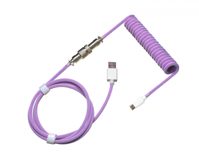 Cooler Master Coiled Cable USB-C zu USB-A 1.5m - Aviator - Dream Purple