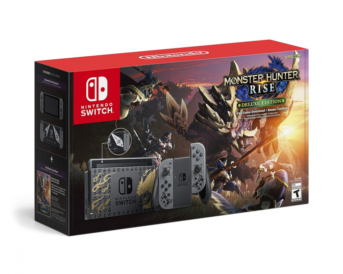 Nintendo Switch Spielkonsole inkl. Monster Hunter Rise - Limited Edition