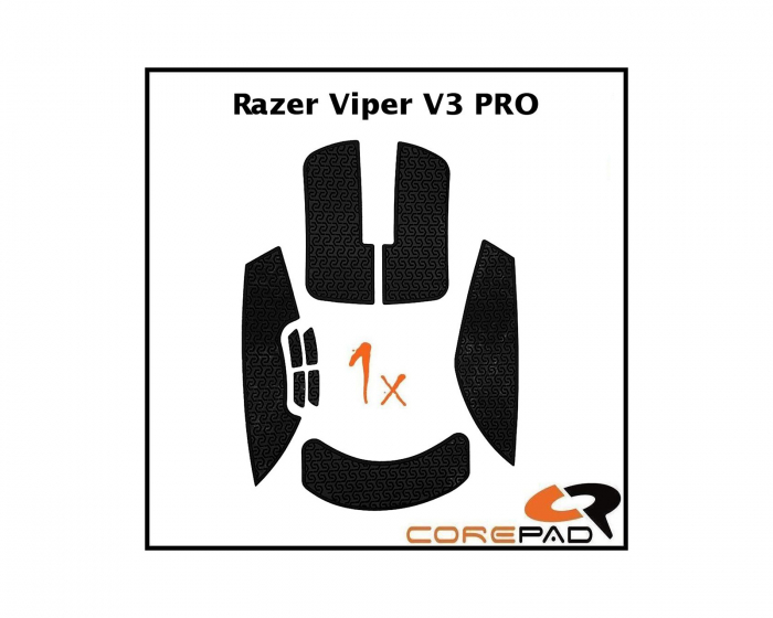 Corepad Soft Grips für Razer Viper V3 Pro - Schwarz