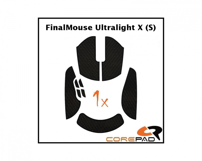 Corepad Soft Grips für FinalMouse Ultralight X Small - Schwarz