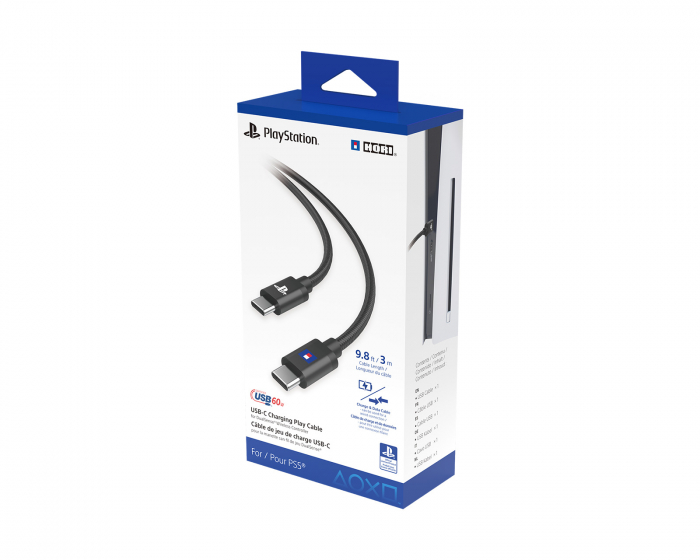 Hori USB-C Charging Play Cable for PlayStation 5 - USB-C zu USB-C Ladekabel DualSense - 3m