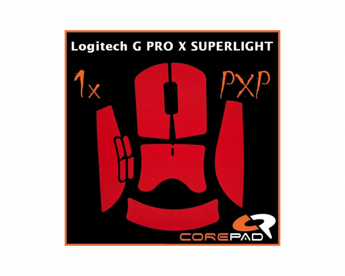 Corepad PXP Grips für Logitech G Pro X Superlight 2 - Rot