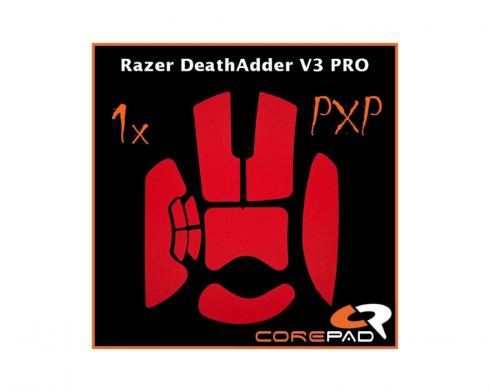 Corepad PXP Grips für Razer DeathAdder V3 Pro - Rot