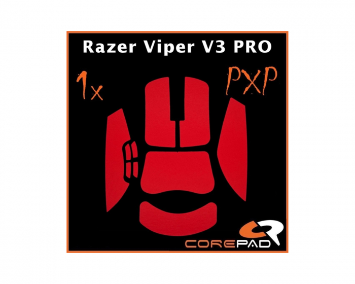 Corepad PXP Grips für Razer Viper V3 Pro - Rot