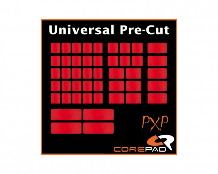 Corepad PXP Universal Pre-Cut Grips für Tastatur und Maus - Rot