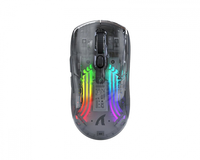 Attack Shark X2 Kabellos Gaming-Maus - Transparent Black