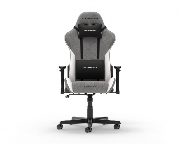 DXRacer FORMULA L Grau & Weiß Stoff