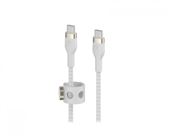 Belkin PRO Flex USB-C zu USB-C Kabel - 2m - Weiß