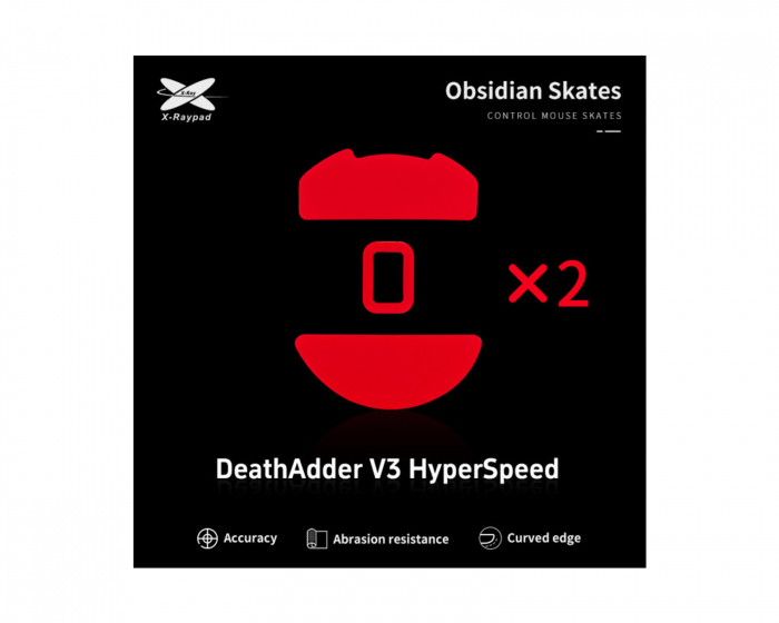 X-raypad Obsidian Mouse Skates für Razer DeathAdder V3 HyperSpeed