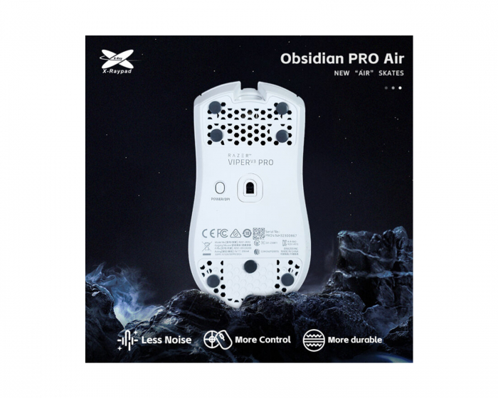 X-raypad Obsidian Air Pro Mouse Skates - Universal Dots