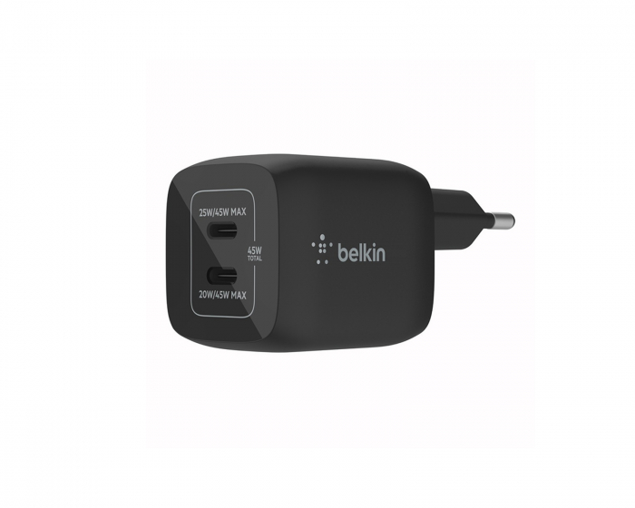 Belkin Boost Charge 45W USB-C Wandladegerät - 2-port - Schwarz