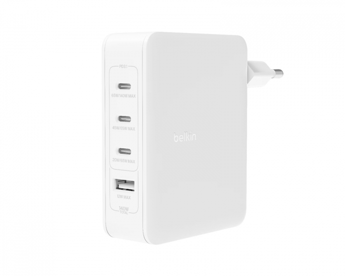 Belkin Boost Charge 140W USB-C Wandladegerät - 4-port - Schwarz