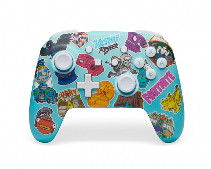 PowerA Enhanced Wireless Controller für Nintendo Switch - Fortnite Sticker Mania