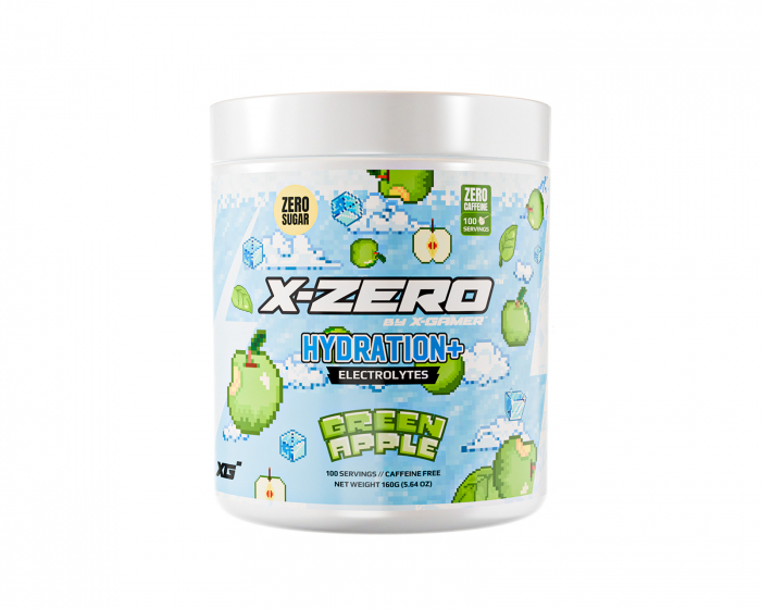 X-Gamer X-Zero Hydration+ Green Apple - 100 Portionen