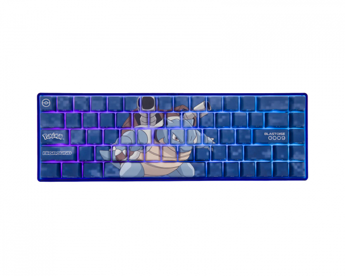 Higround Pokémon Base 65 Hotswap-Gaming-Tastatur - ANSI - Blastoise [White Flame]