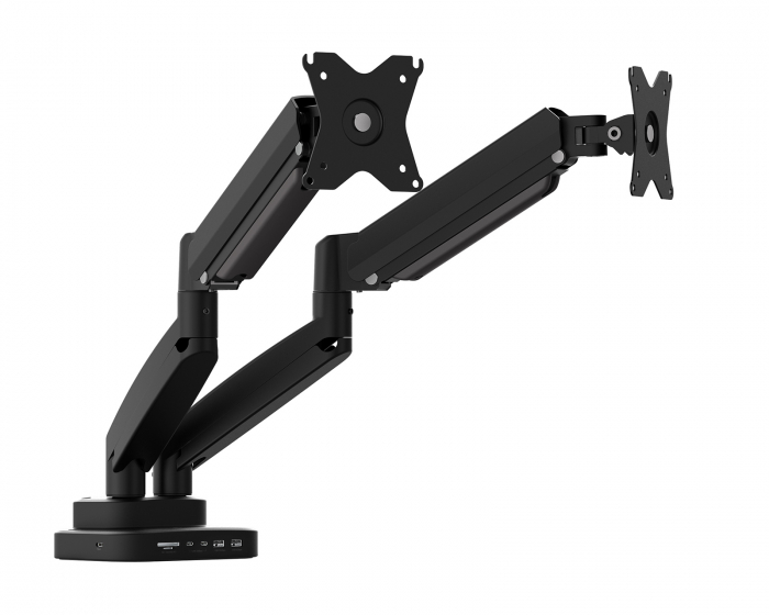 j5create Ergonomic Dual Monitor Mount - 10-in-1 Dock - Bildschirmständer - 2 Bildschirme