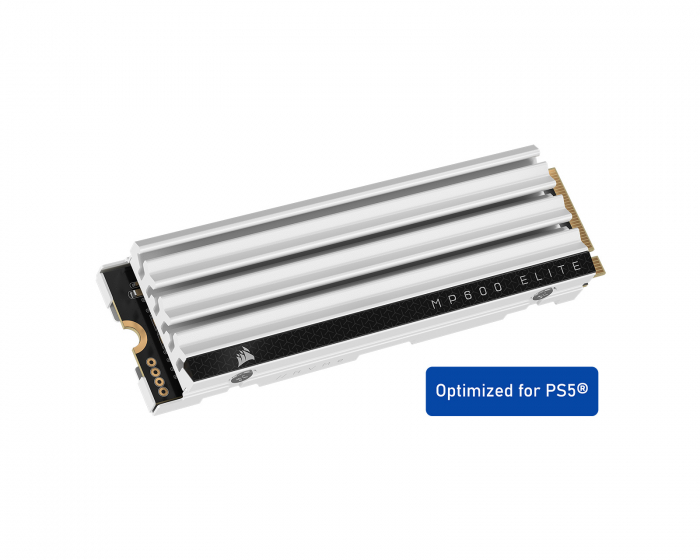 Corsair MP600 Elite PCIe Gen4 x4 NVMe M.2 SSD für PS5 - 4TB - Weiß