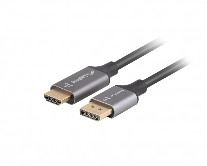 Lanberg DisplayPort auf HDMI Kabel 4K Schwarz - 1.8m