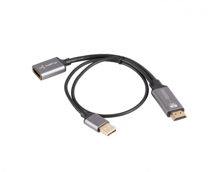 Lanberg HDMI auf DisplayPort Adapter 4K Schwarz - 0.2m