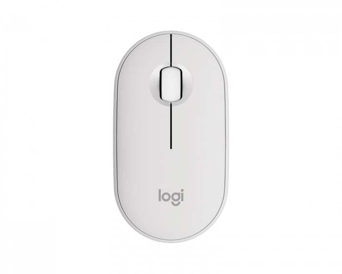 Logitech Pebble M350s Kabellose Maus - Tonal White