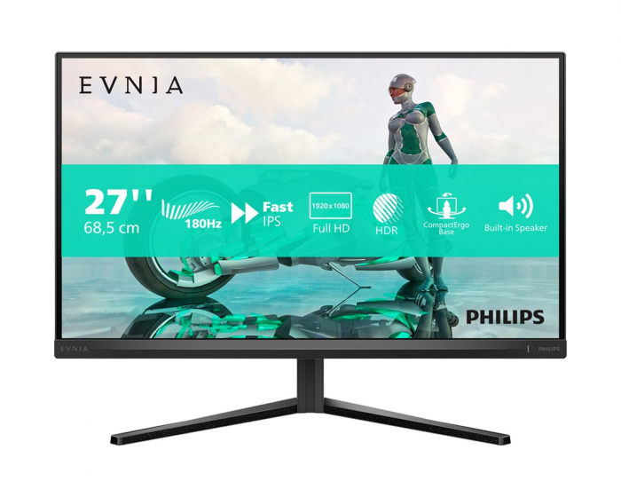 Philips Evnia 3000 27” Gaming Monitor 180Hz 0,5ms FHD IPS