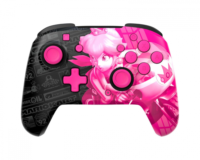 PDP Rematch Drahtloser Controller GLOW (Nintendo Switch) - Grand Prix Peach