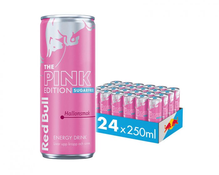 Red Bull Pink Edition Sugarfree 250ml (Forest Fruit) - 24-Stück