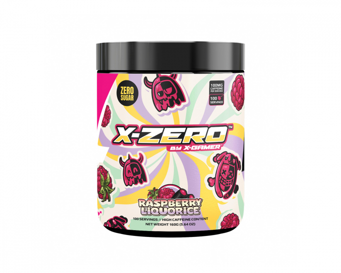 X-Gamer X-Zero Raspberry Liquorice - 100 Portionen