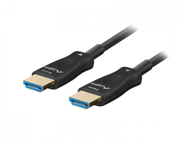 Lanberg HDMI 2.1 Kabel Optical Schwarz 8k - 48Gbps - 10m