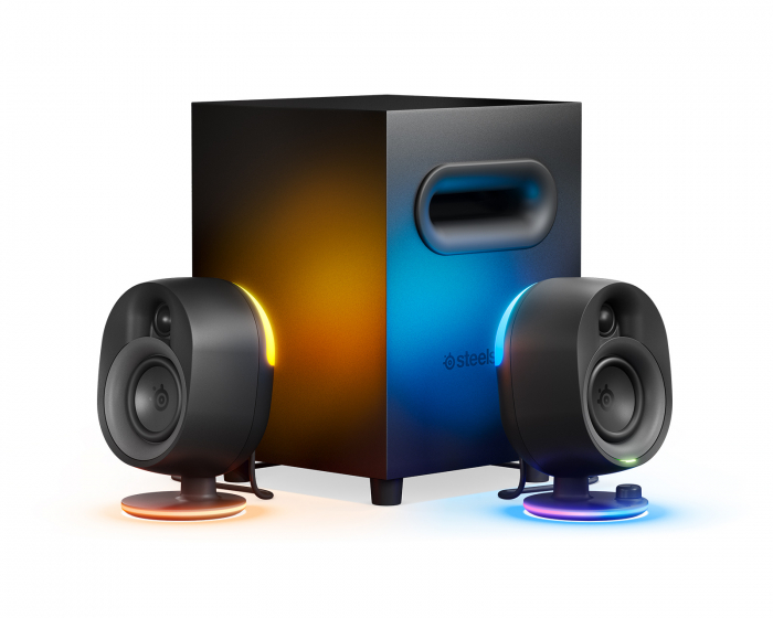 SteelSeries Arena 7 Illuminated 2.1 Gaming Speakers - Schwarz Bluetooth-lautsprecher RGB (DEMO)