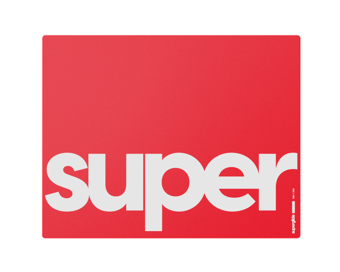 Superglide Glas Mousepad - L - Rot (DEMO)