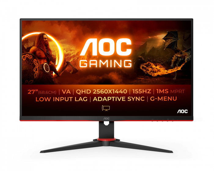 AOC Q27G2E 27” LED Gaming Monitor 155Hz 1ms VA QHD (DEMO)