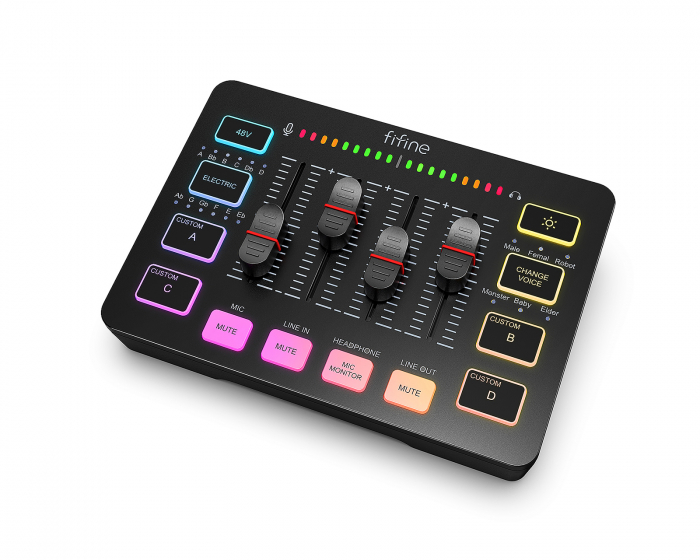 Fifine AMPLIGAME SC3 Gaming USB Mixer - Mischpult (DEMO)