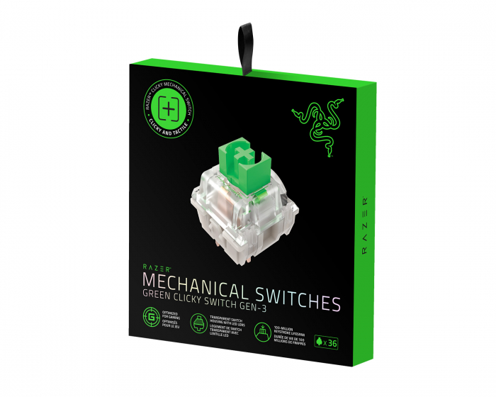 Razer Mechanical Switches - Green Clicky Switch (36-Stück) (DEMO)