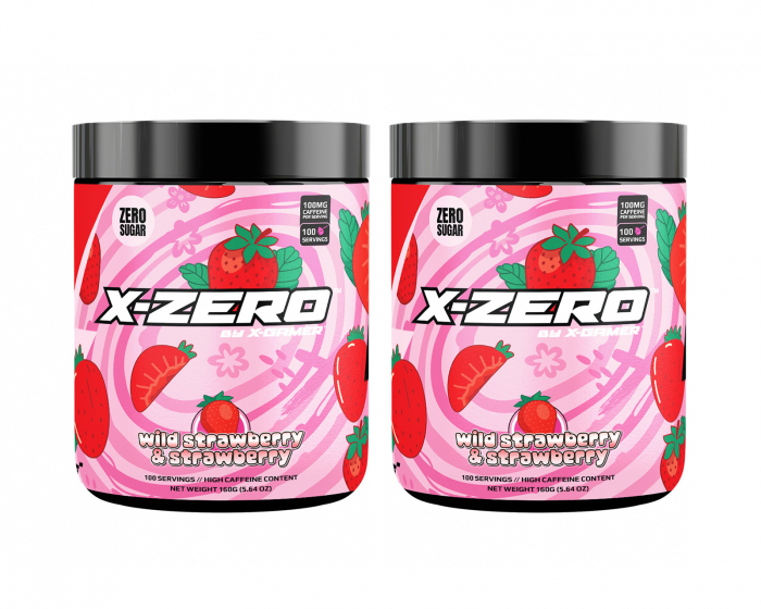 X-Gamer X-Zero Wild Strawberry & Strawberry - 2 x 100 Portionen