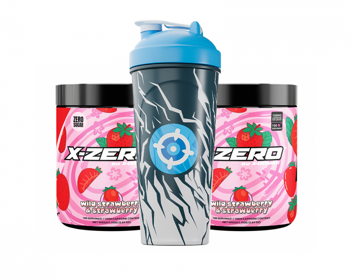 X-Gamer X-Zero Wild Strawberry & Strawberry - 2 x 100 Portionen