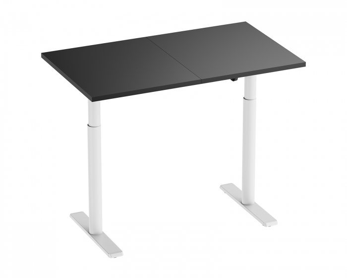 MaxMount Schreibtisch Elektrisch Höhenverstellbar 120 x70 cm - Weiß/Schwarz