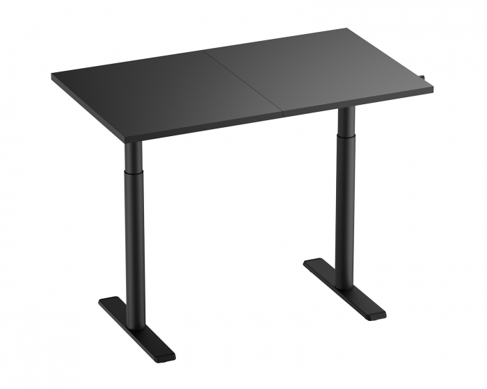 MaxMount Schreibtisch Höhenverstellbar 1200x700mm - Schwarz