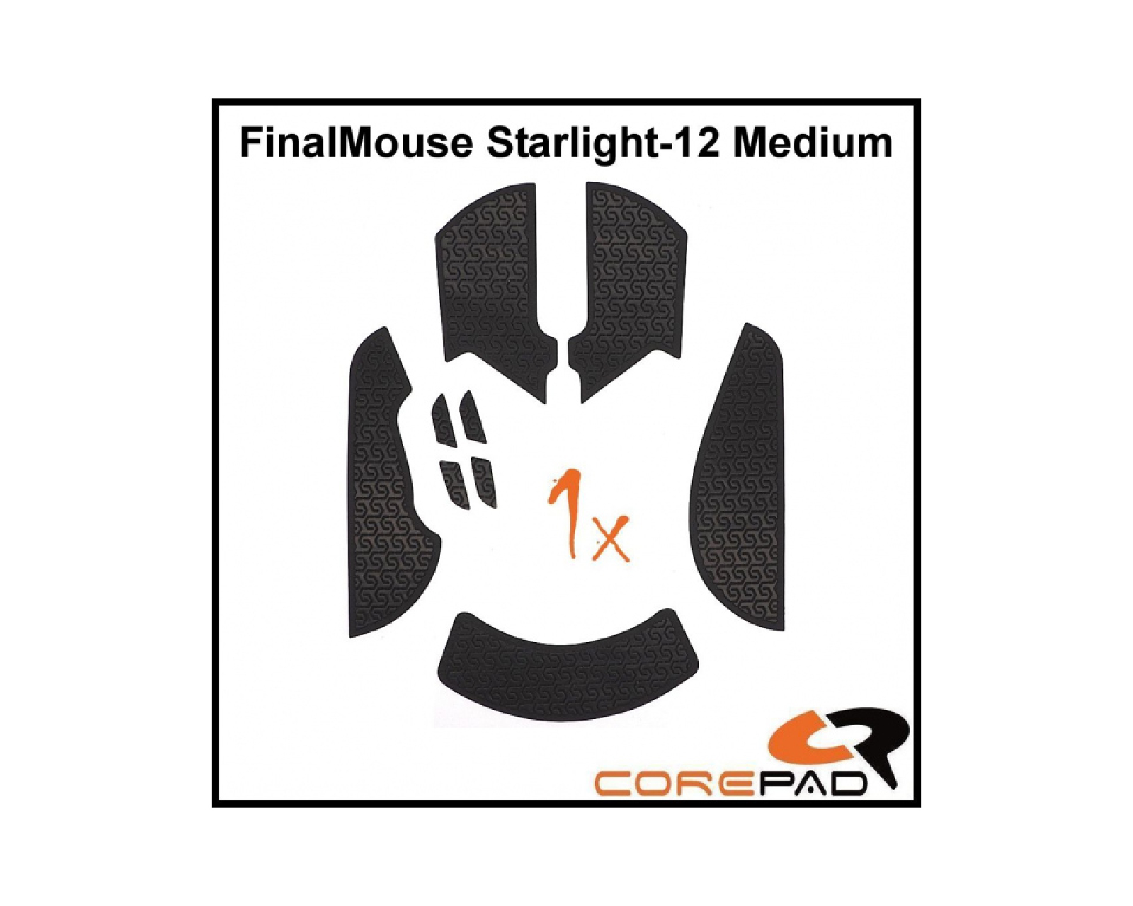 Corepad Grips für FinalMouse Starlight-12 - Medium - Schwarz - MaxGaming.gg